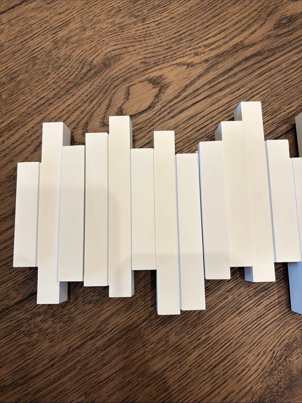 NWT Umbra White Sticks 5 Hook Wall Mounted Coat Rack